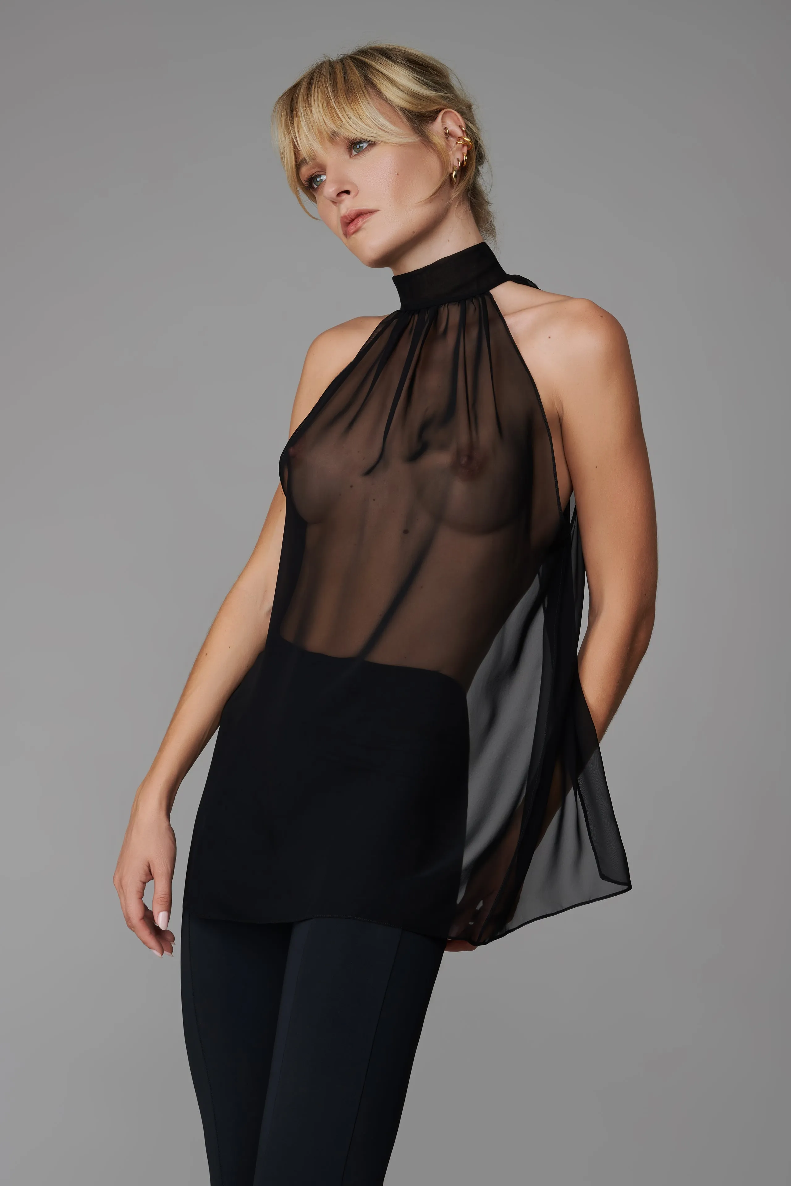 013 Sheer blouse - Le Vestiaire