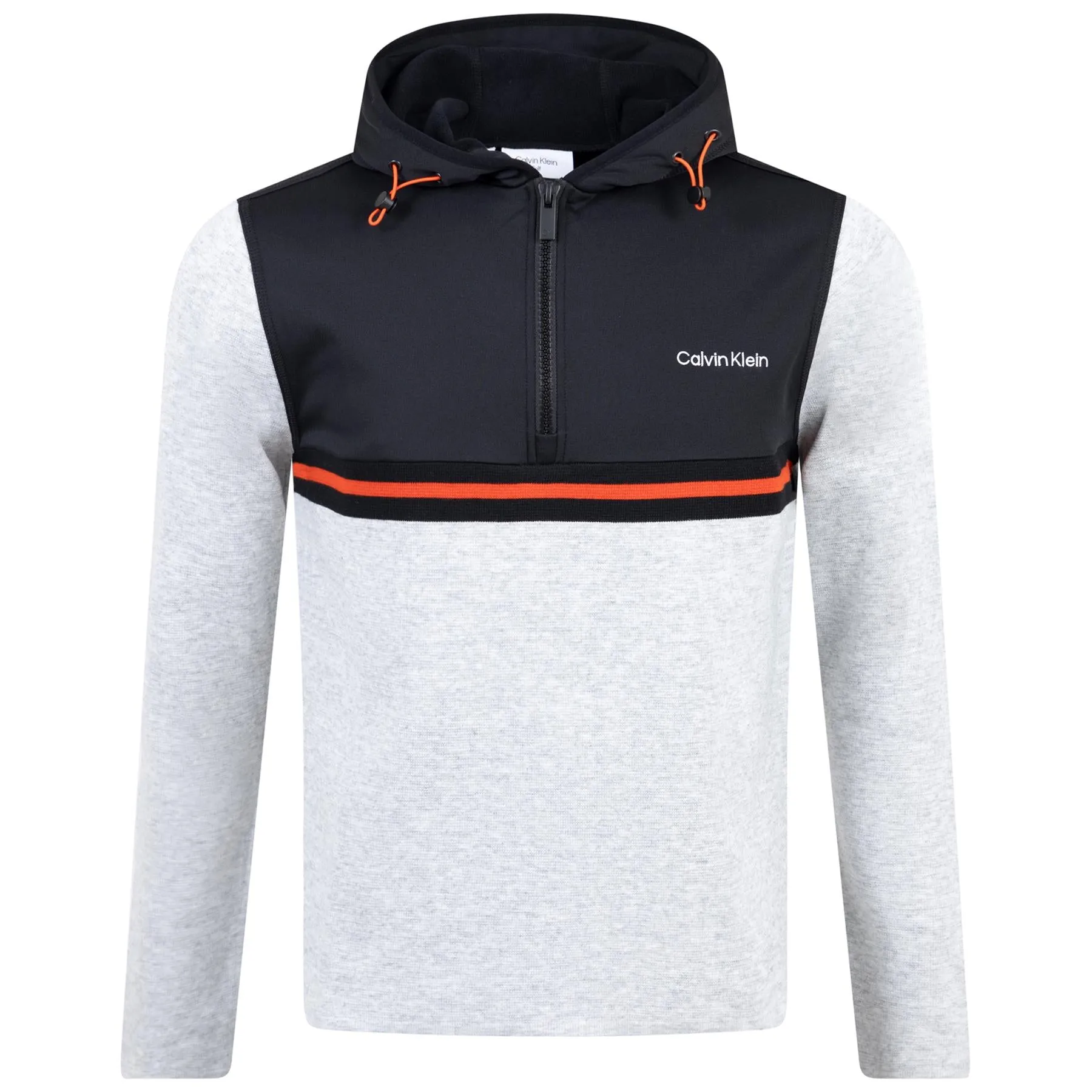 Addington Hybrid Half Zip Hoodie Silver Marl - AW23