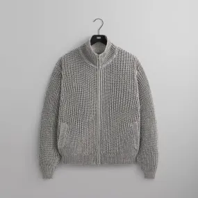 &Kin Reflective Wyona Full Zip Sweater - Silver