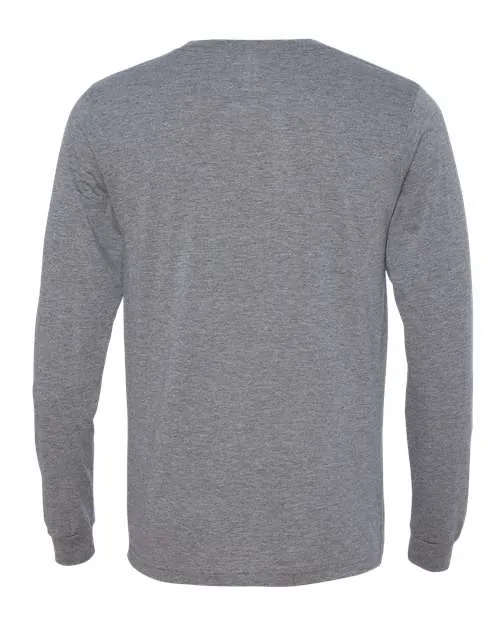 BELLA   CANVAS Triblend Long Sleeve Tee 3513 Grey Triblend