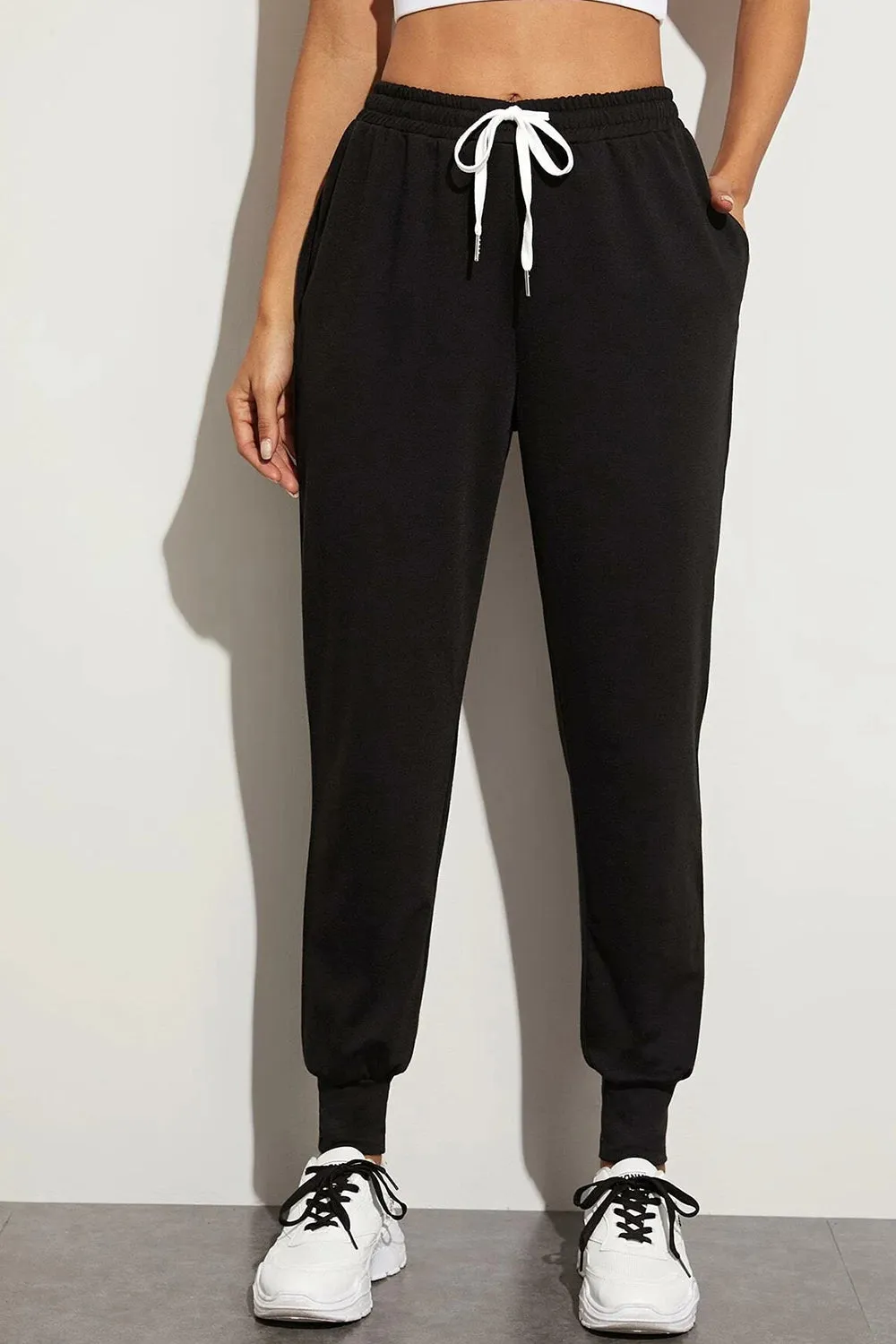 Contrast Drawstring Jogger