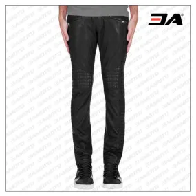 Diamond Tailored Skin Fit Leather Pant