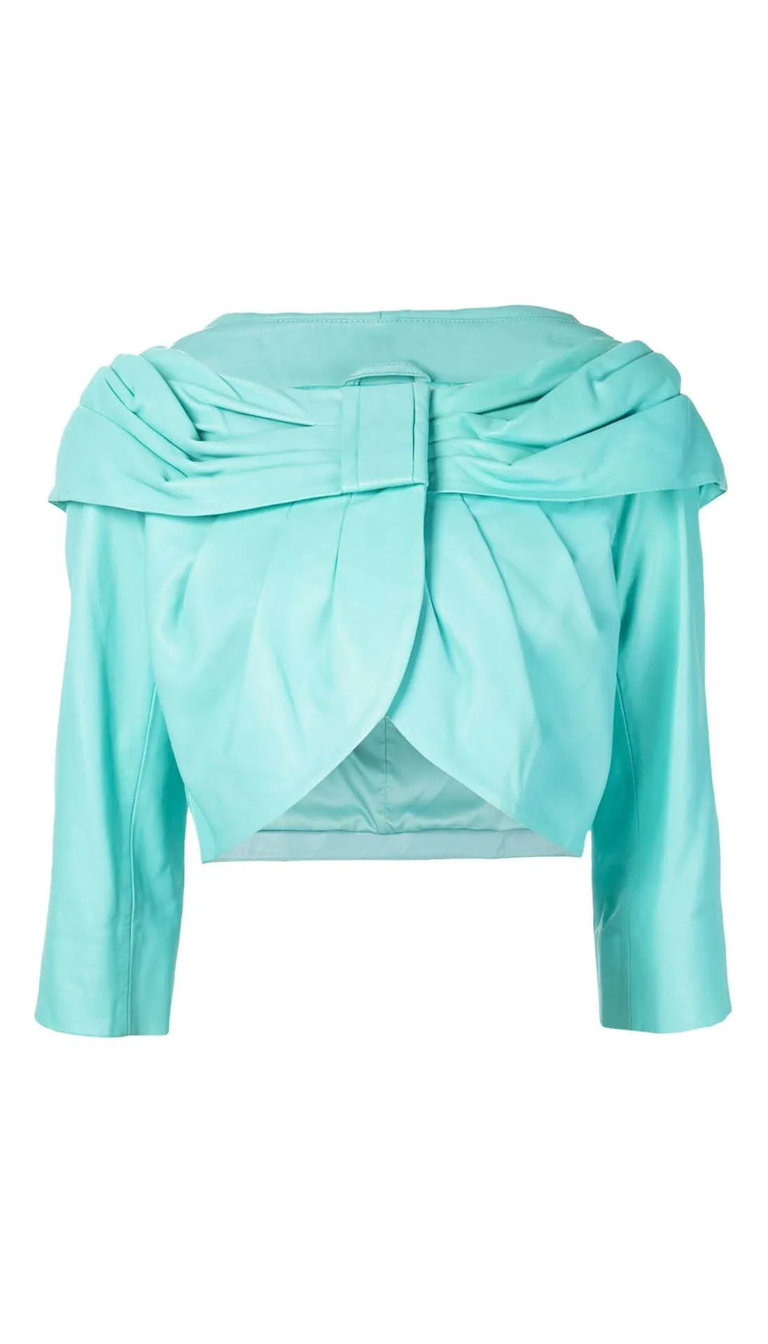 Draped collar jacket