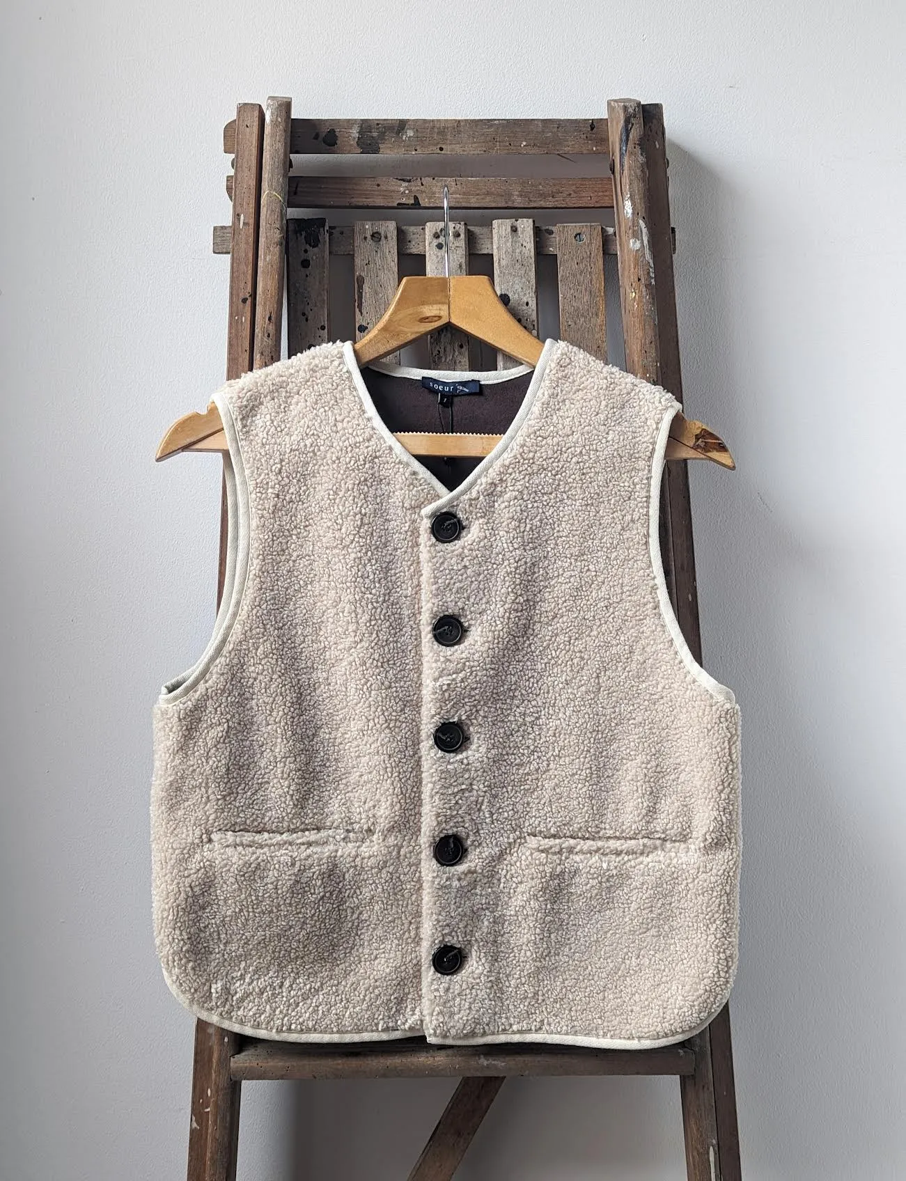 Fusil Faux-Shearling Gilet