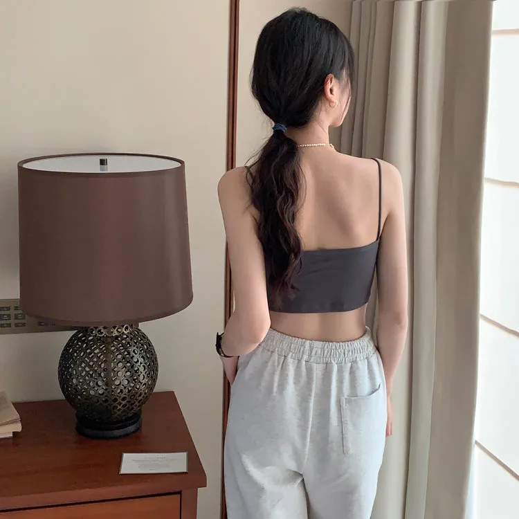 [Korean Style] Asymmetrical Spaghetti Cami Top