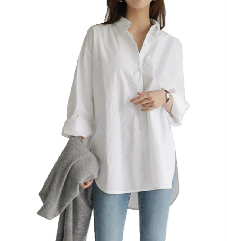 Luexco Asymmetric Long Sleeve Top Loose Fit