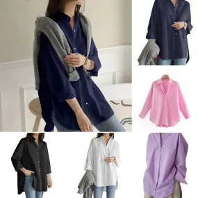 Luexco Asymmetric Long Sleeve Top Loose Fit