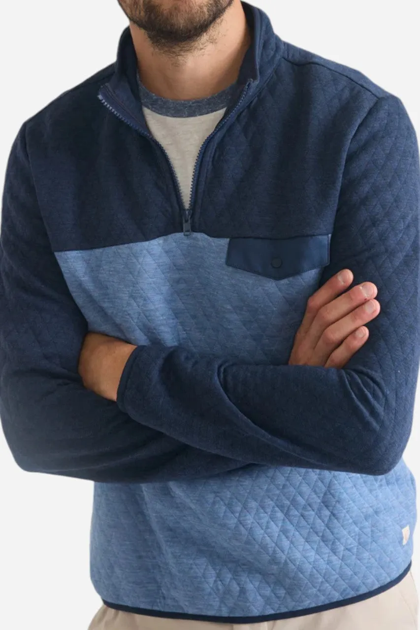 Marine Layer Corbet Colorblock Pullover Navy