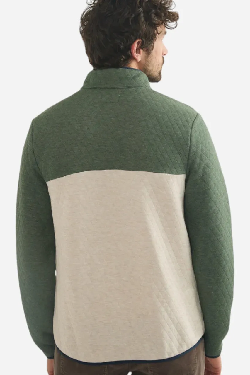 Marine Layer Corbet Colorblock Pullover Olive