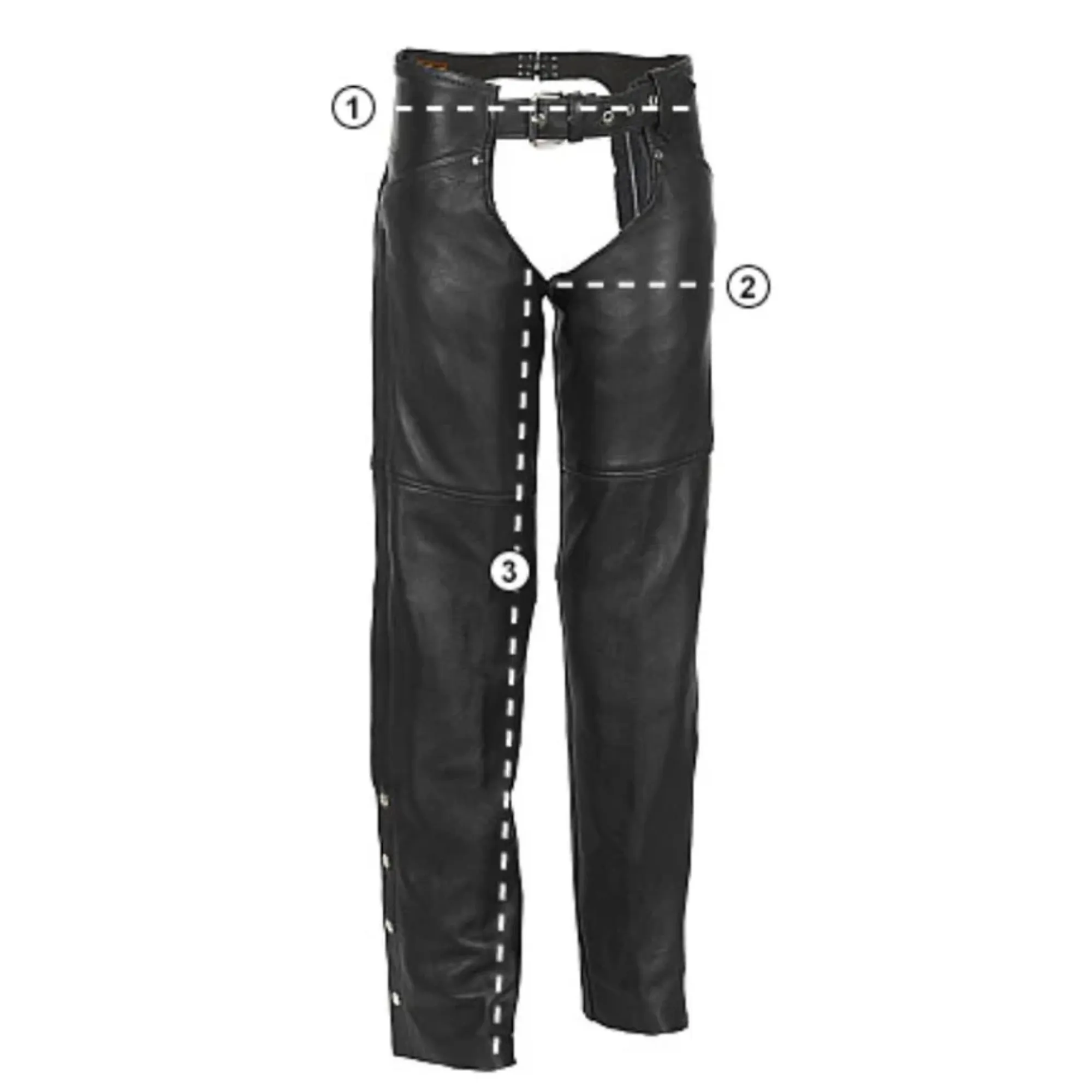 Mens Leather Convertible Pants with Detachable Jockstrap