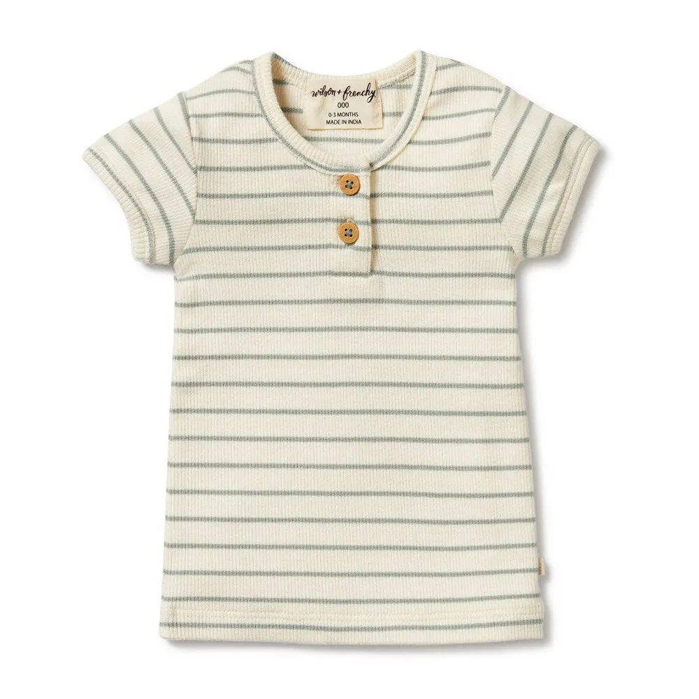 Petit Sage Organic Henley Tee