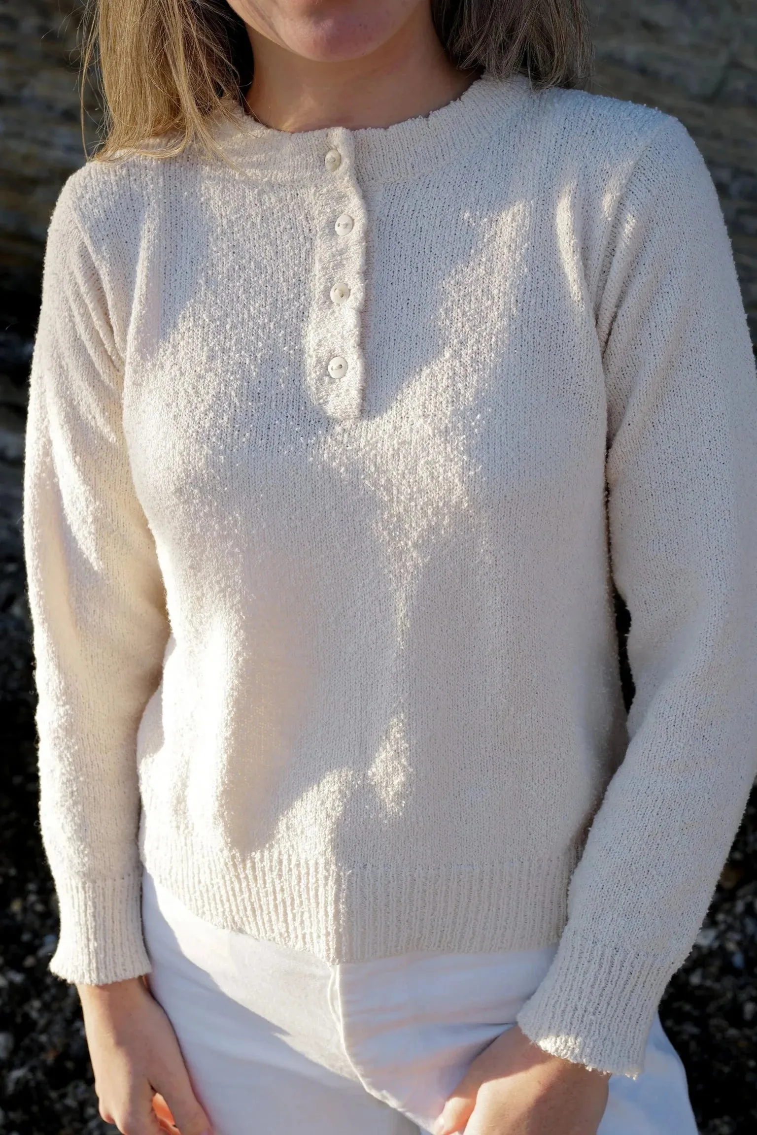 Ski Henley, Cream