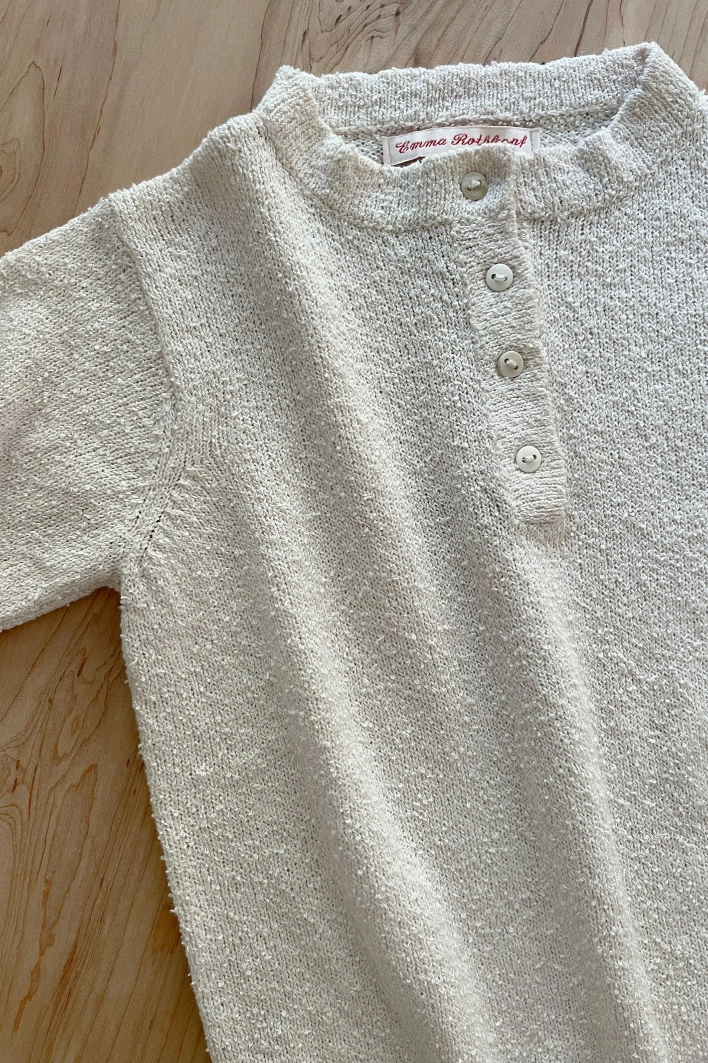 Ski Henley, Cream