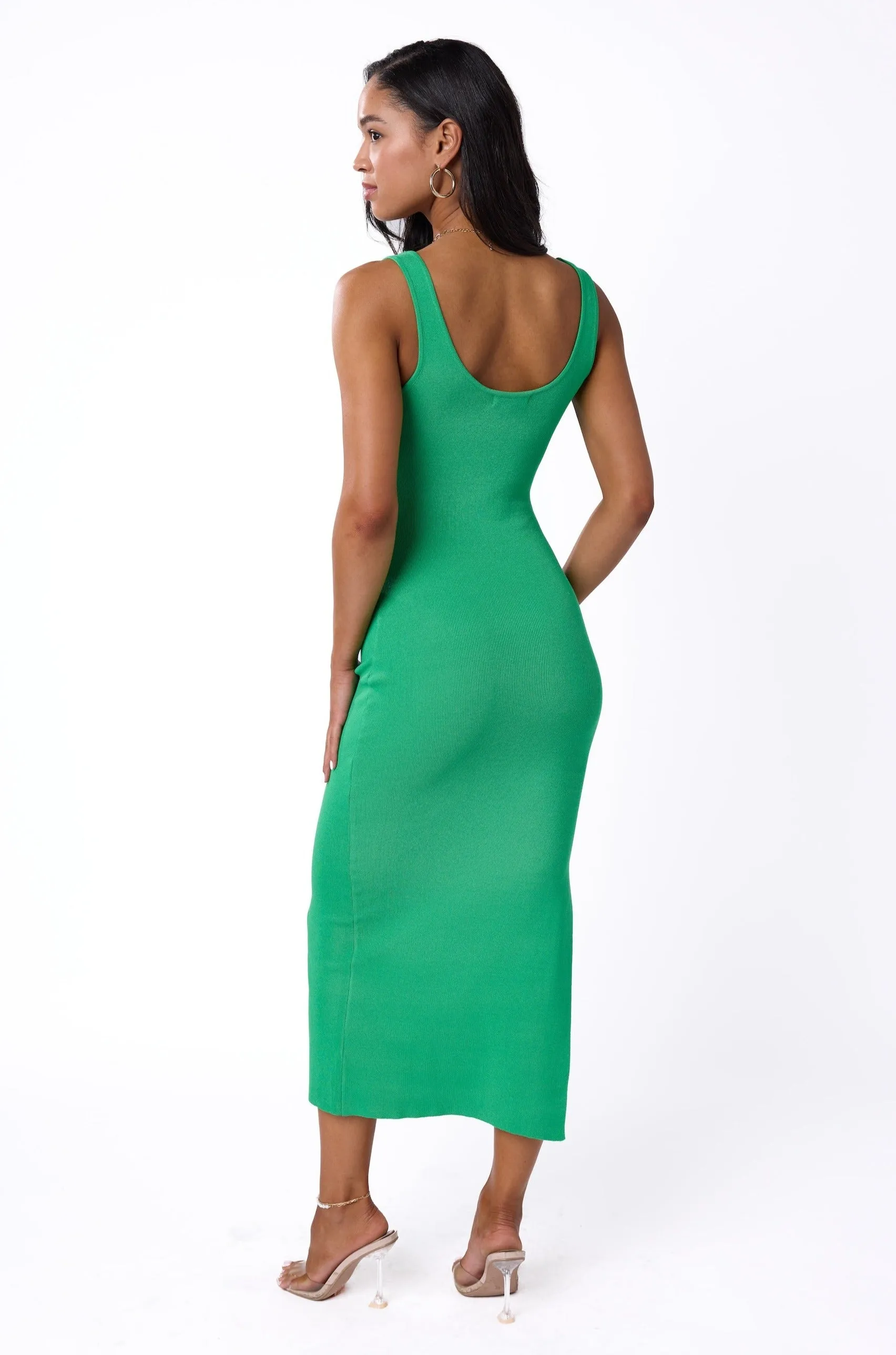 Solaris Midi Dress Green